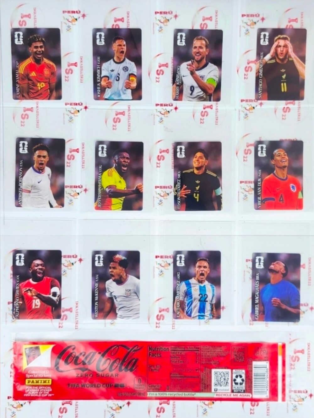 Panini FIFA World Cup 2026 Sticker Coca-Cola Version US